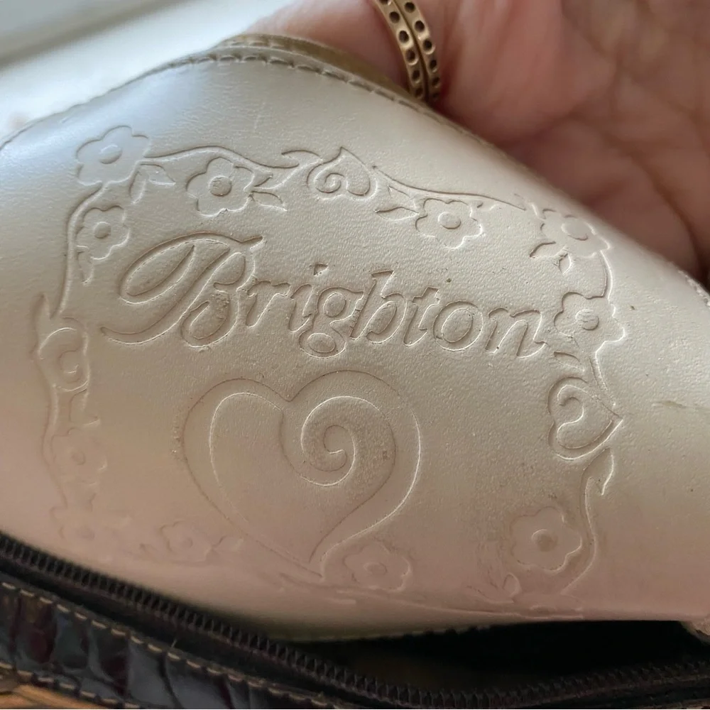 BRIGHTON Vintage Edna Woven Straw Hobo‎ Bag